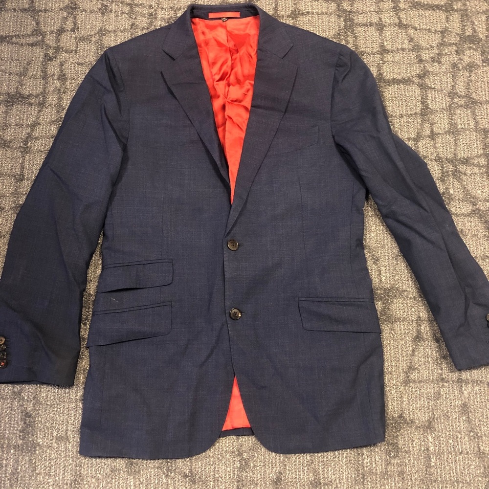 Suitsupply Sienna Blue Houndstooth Jacket Blazer